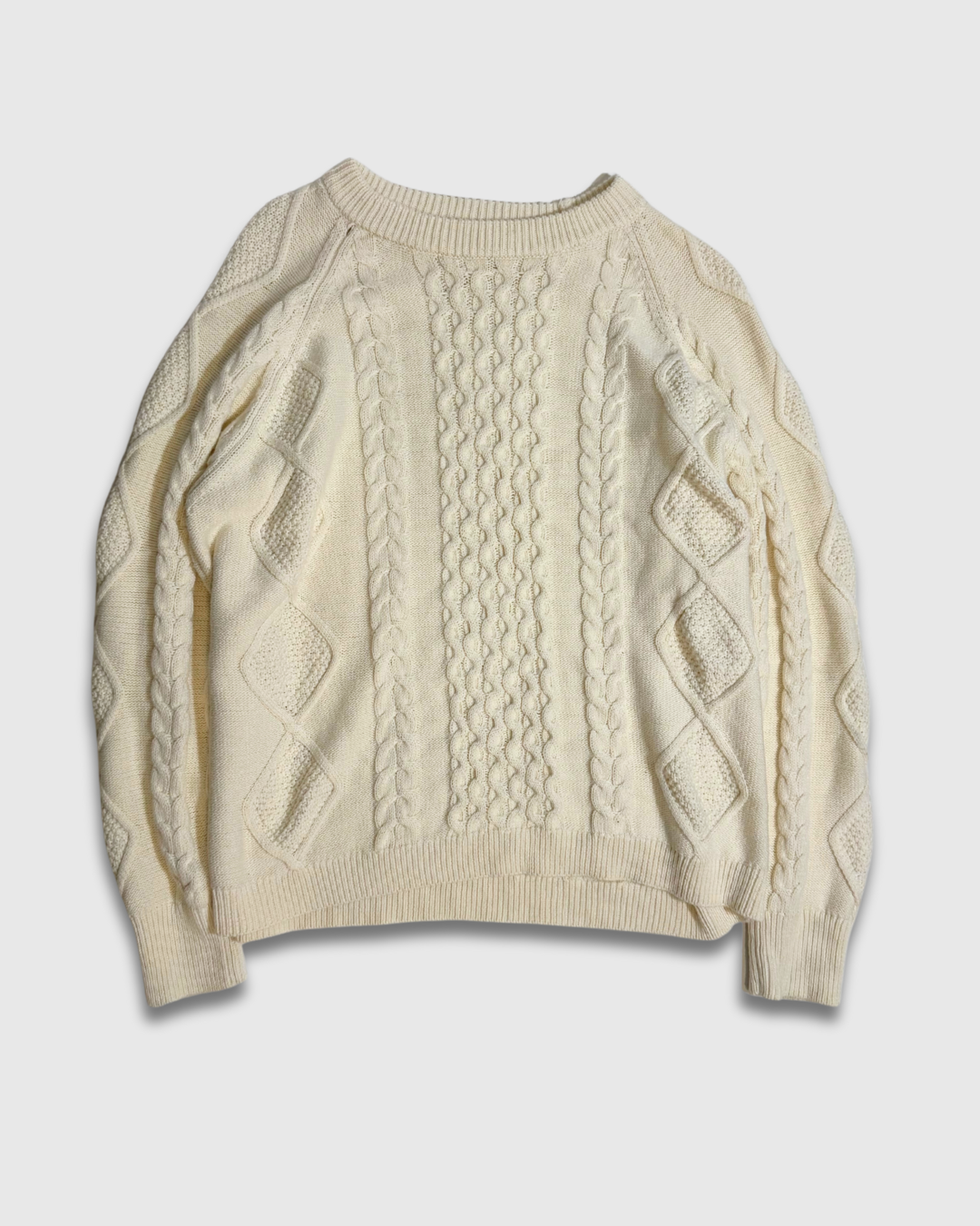 Classic Cable knit Sweater – 100% Cotton