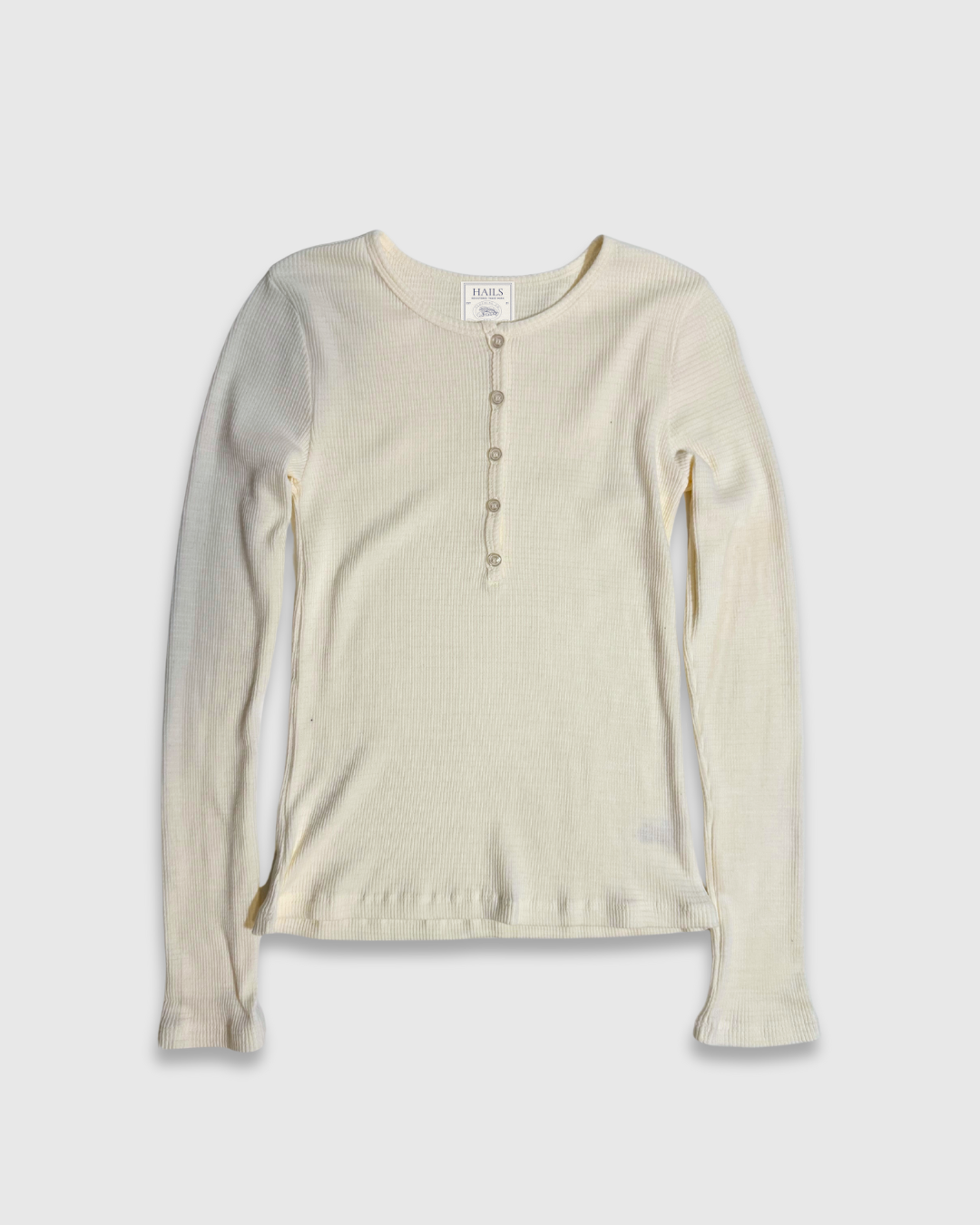 Classic Waffle Henley - 100% Cotton