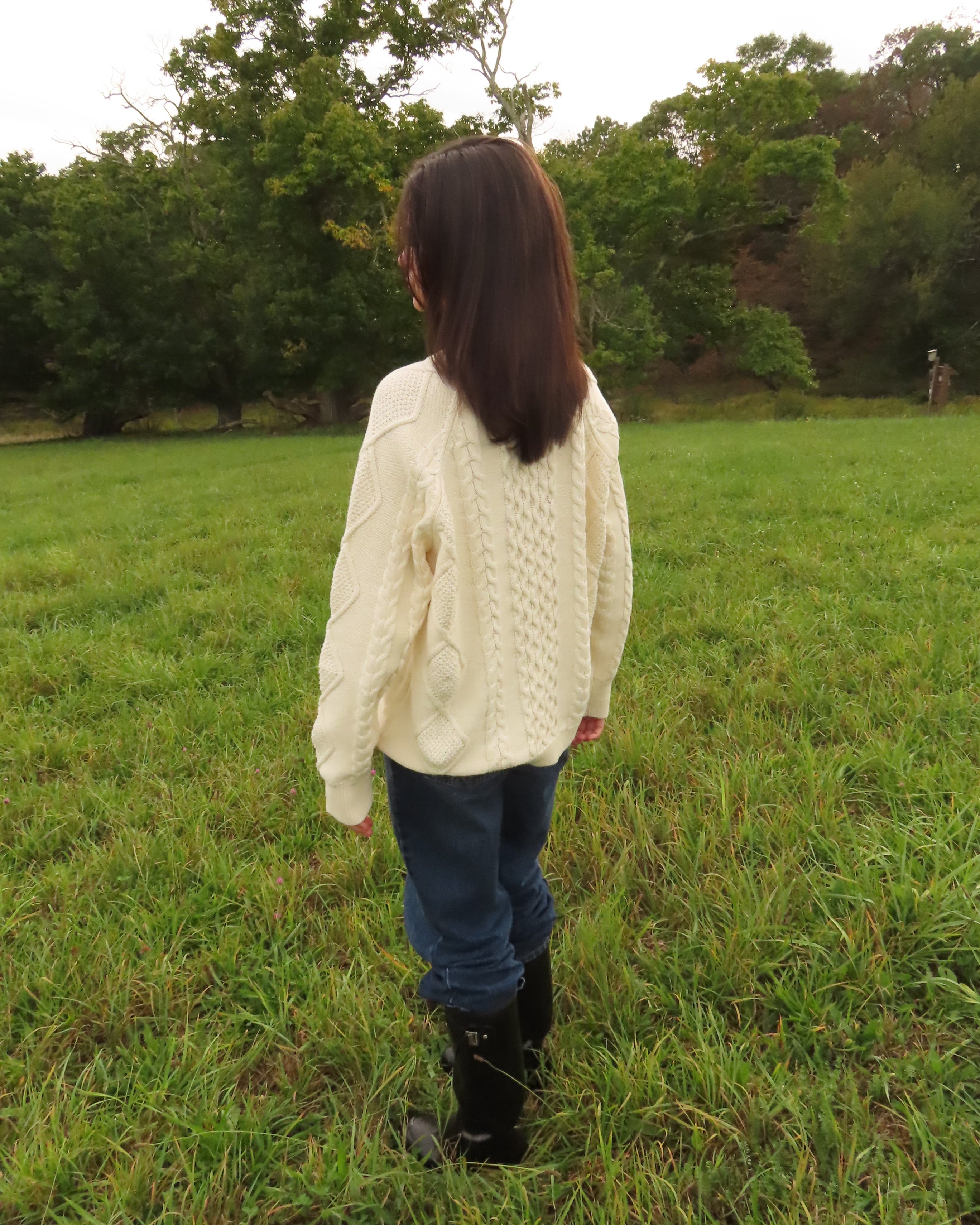 Classic Cable knit Sweater – 100% Cotton