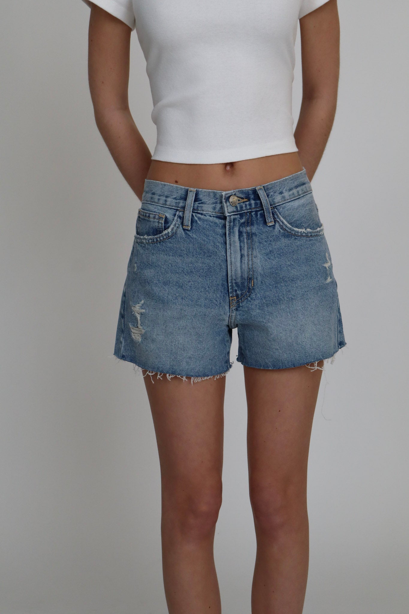 Denim Cut Off Short