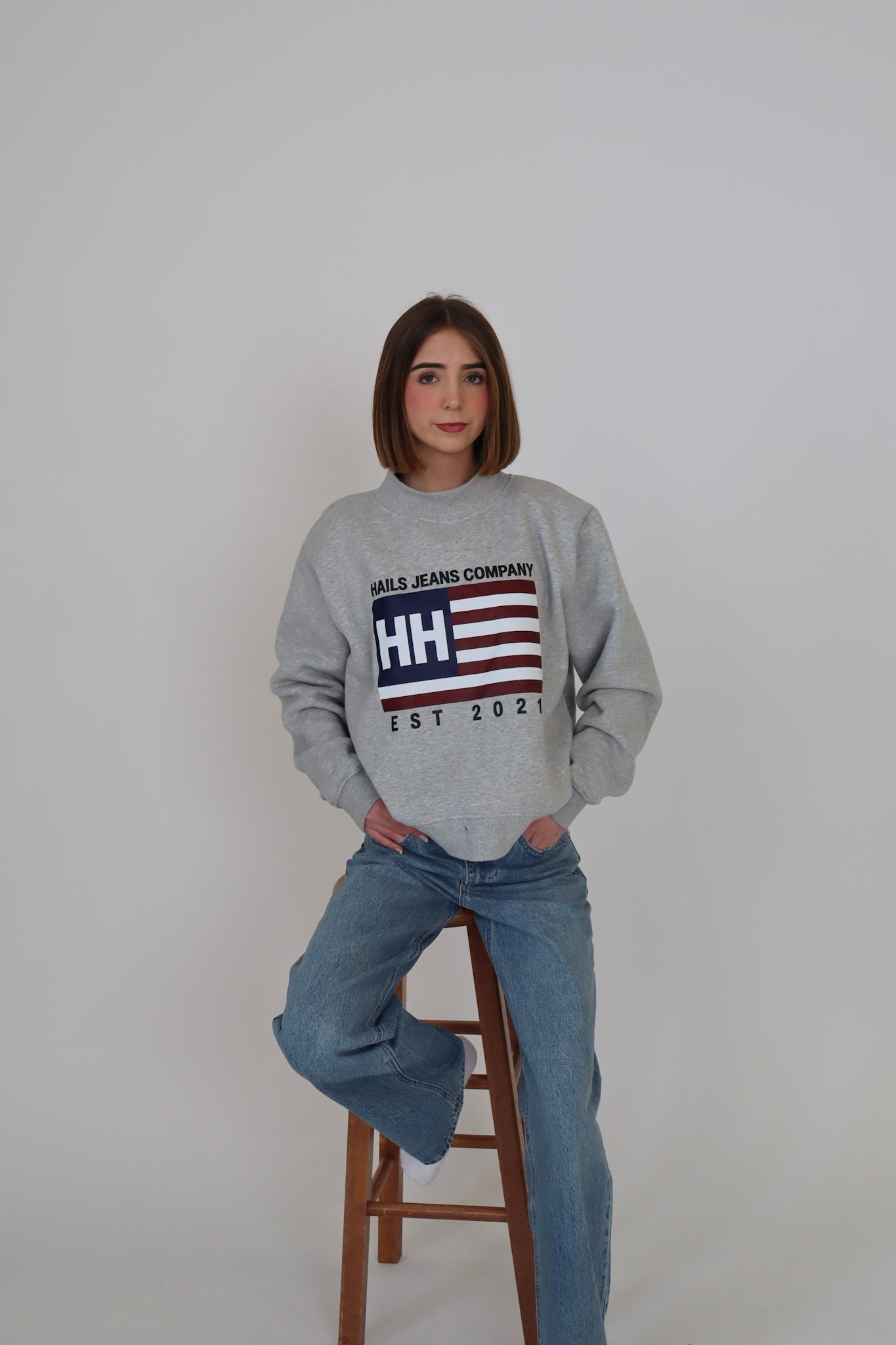 Hails Jeans Company Mock neck