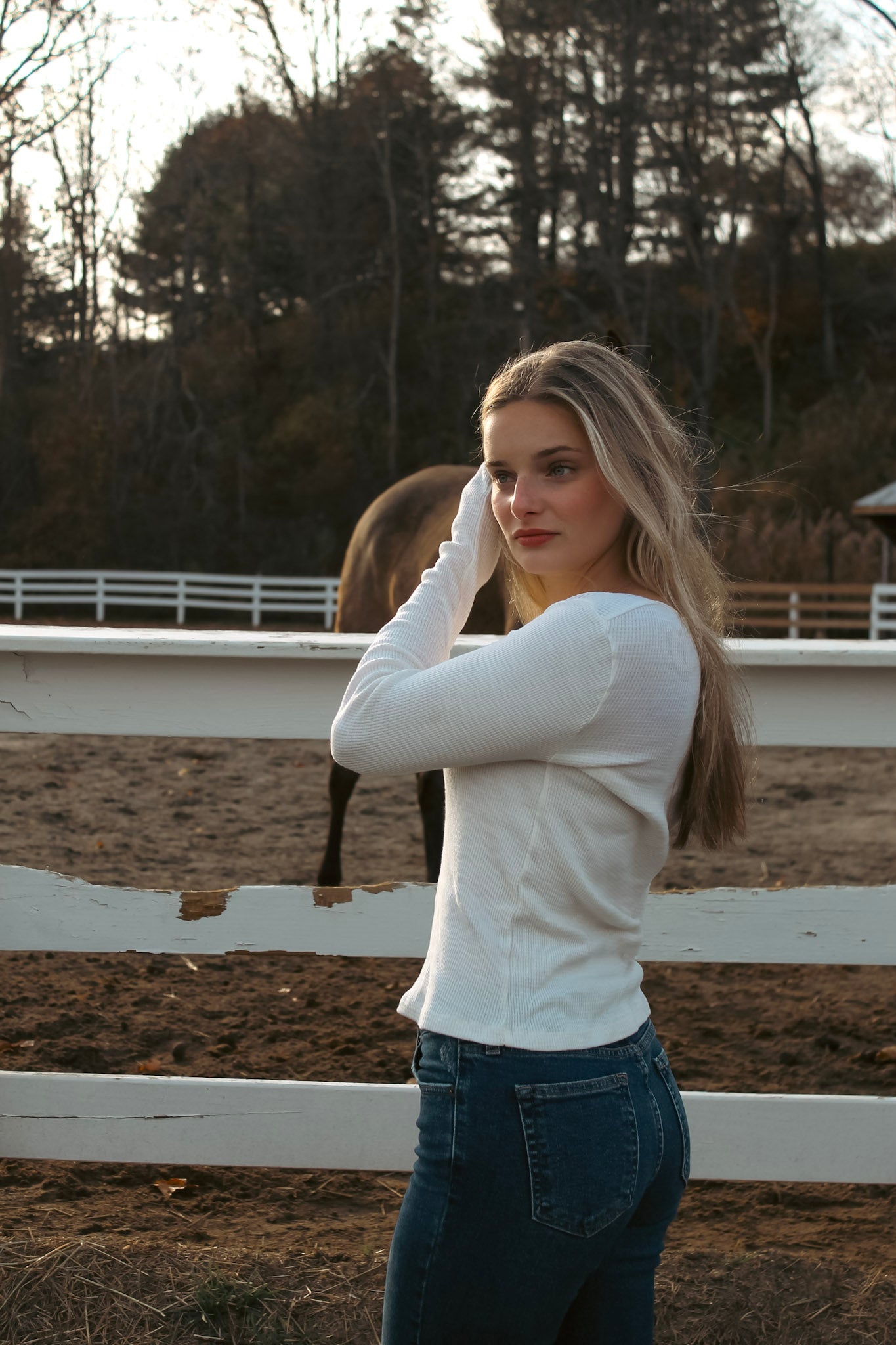 Classic Waffle Henley - 100% Cotton