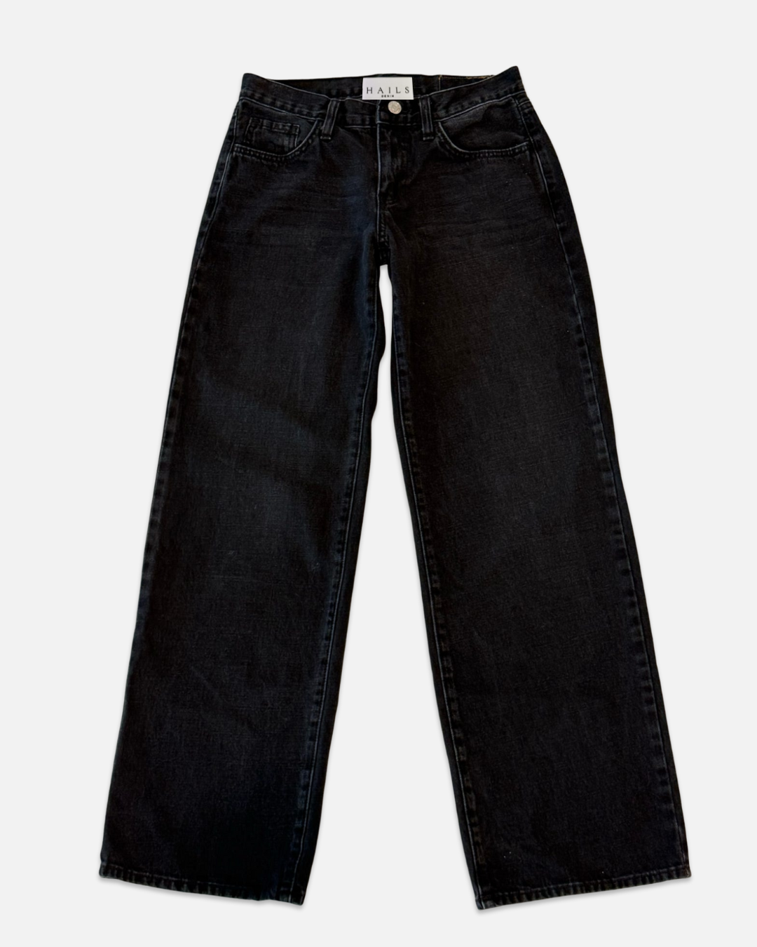 Black Low-Rise Slouch Jean