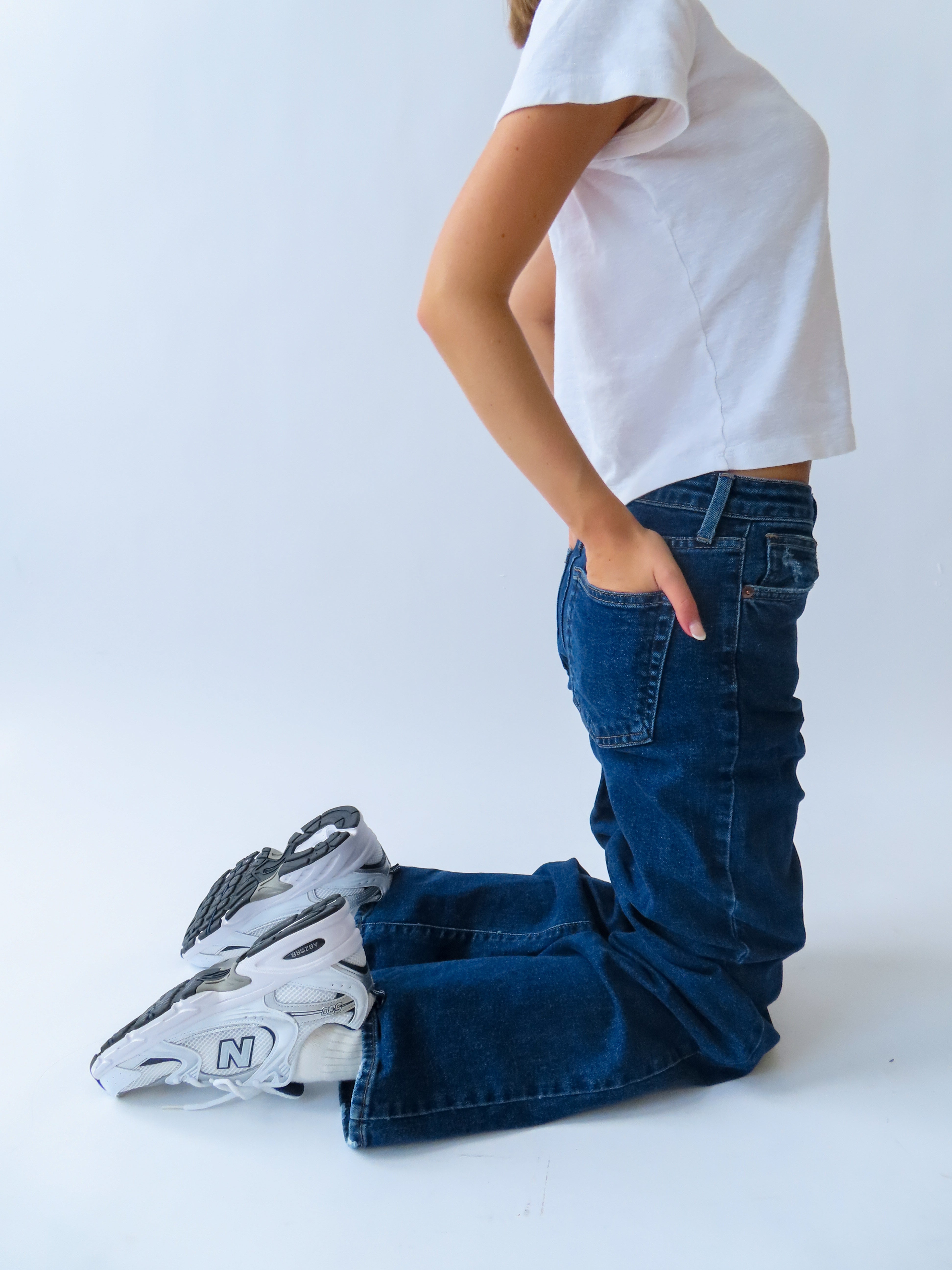 Dark Wash Mid-Rise Jean