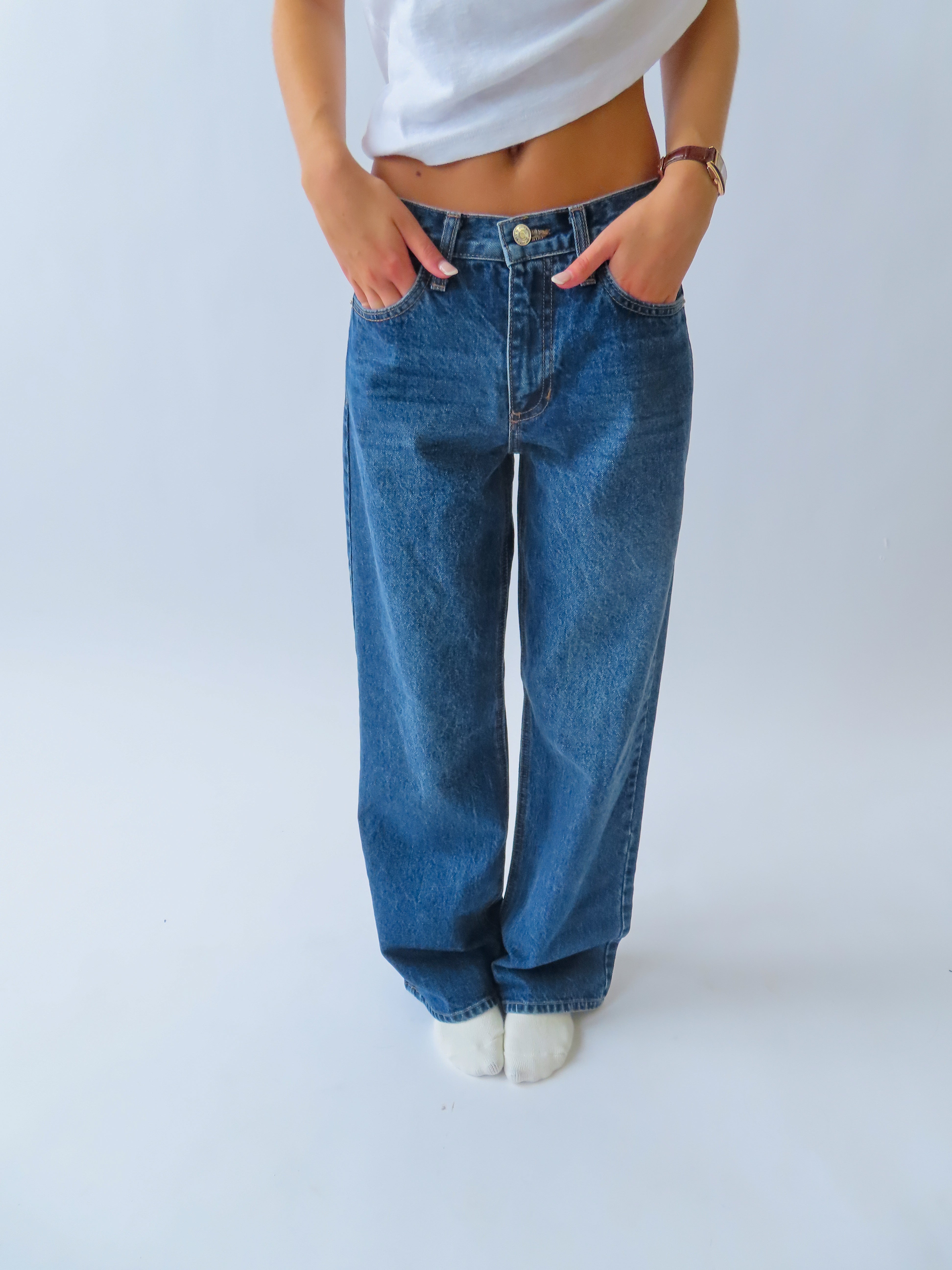 Vintage Wash Mid-Rise Jean