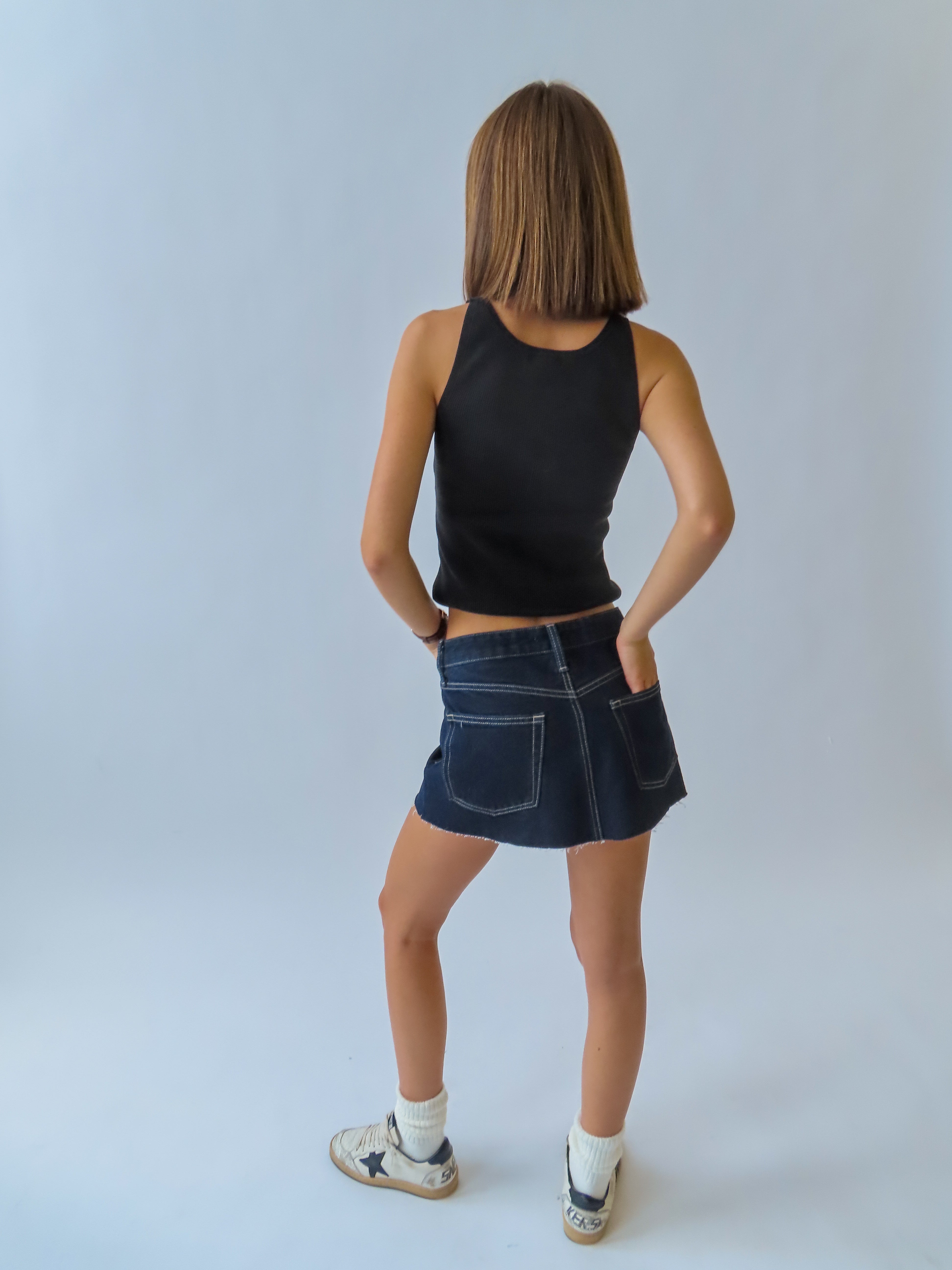 Denim Mini Skirt