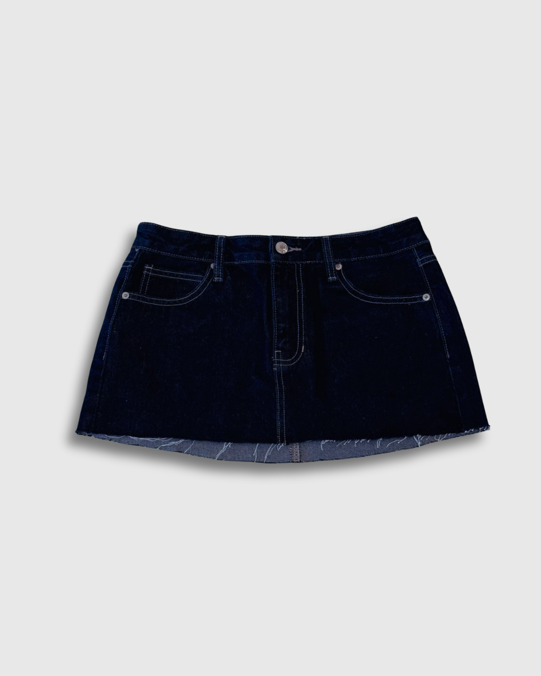 Indigo Denim Mini Skirt
